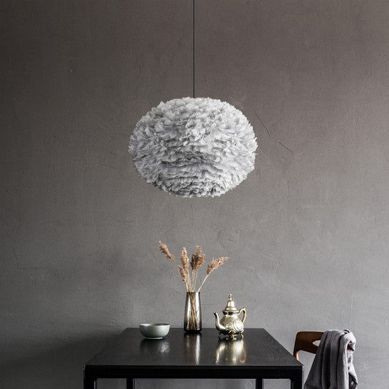 UMAGE Eos Large Grey Replacement Shade — styled interior view 4