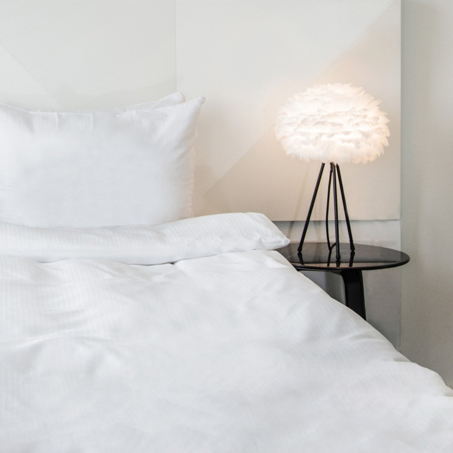 UMAGE Eos Mini White Replacement Shade — styled interior view