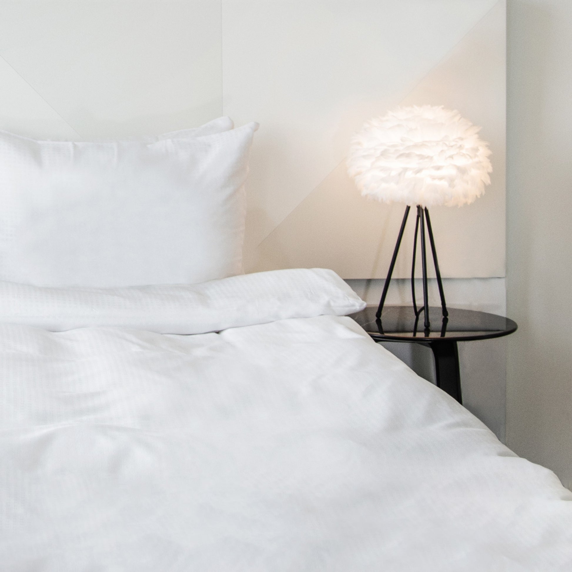 UMAGE Eos Mini White Replacement Shade — styled interior view