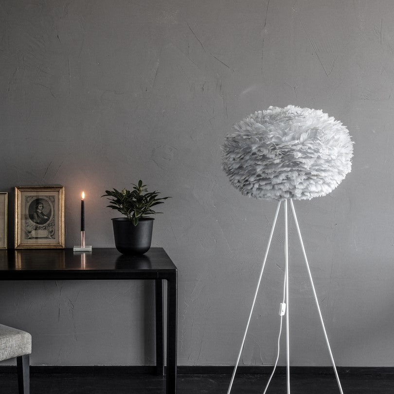 UMAGE Eos Large Grey Replacement Shade — styled interior view 3