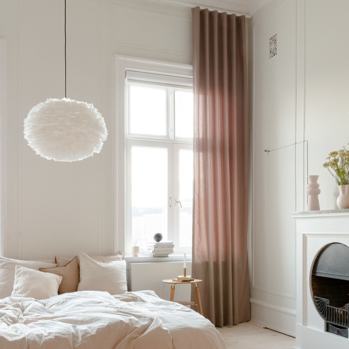 UMAGE Eos Large White Replacement Shade — styled interior view 2