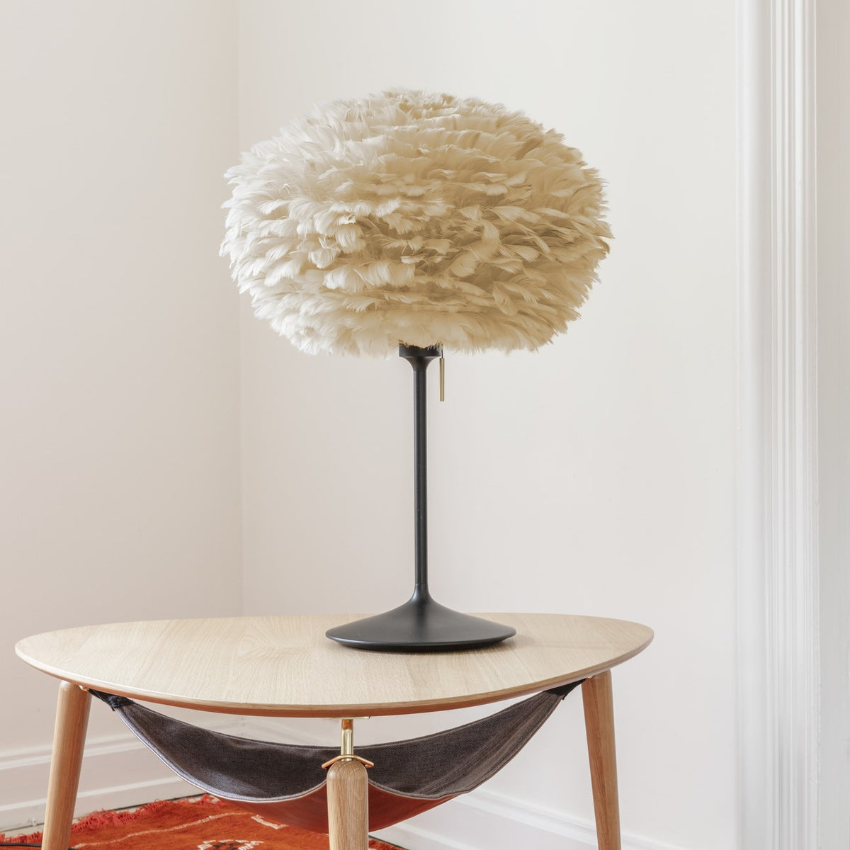 UMAGE Eos Medium Light Brown Replacement Shade — styled interior view