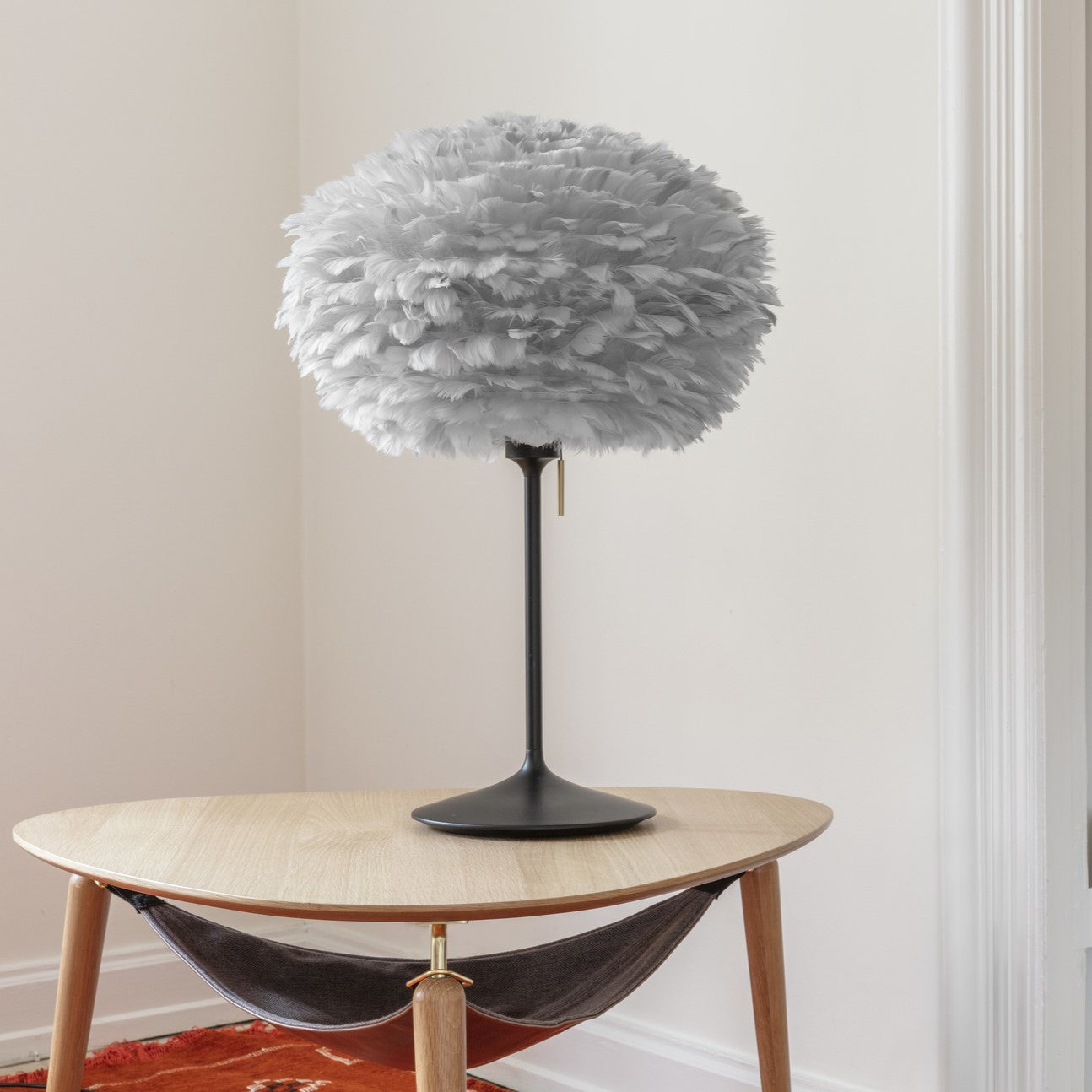 UMAGE Eos Medium Grey Replacement Shade — styled interior view 2