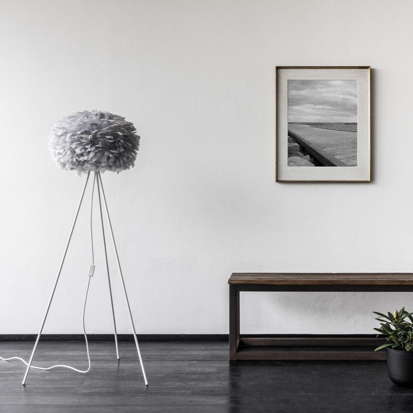 UMAGE Eos Medium Grey Replacement Shade — styled interior view 3