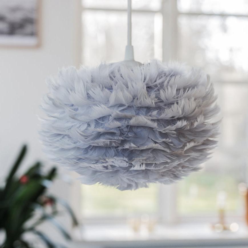 UMAGE Eos Micro Grey Replacement Shade — styled interior view