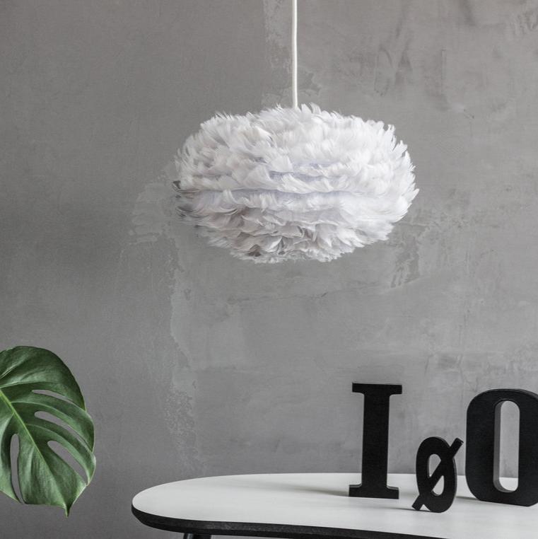 UMAGE Eos Mini White Replacement Shade — styled interior view 11