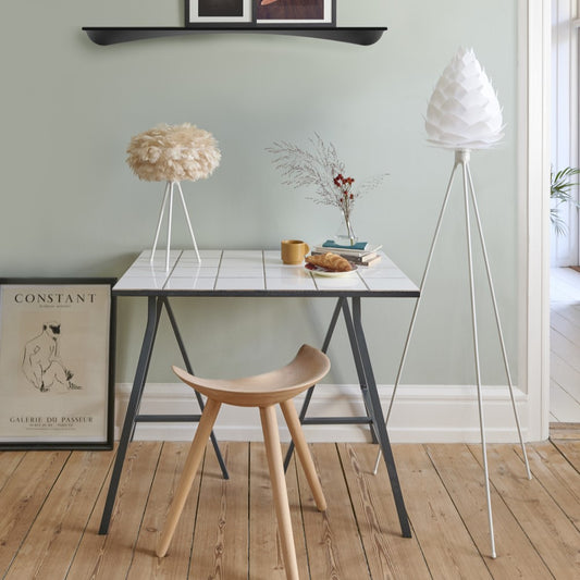 UMAGE Eos Mini Light Brown Replacement Shade — styled interior view