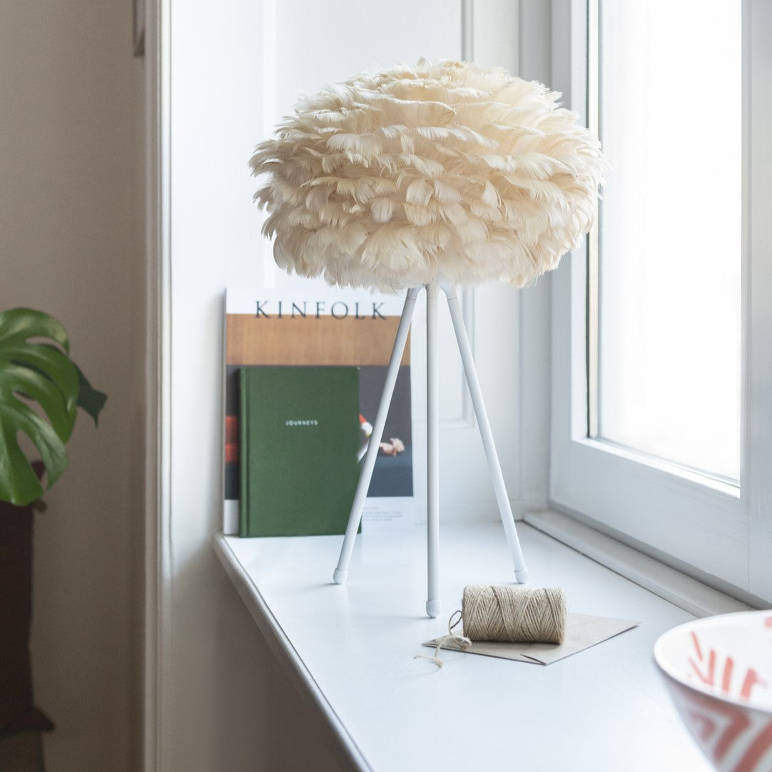 UMAGE Eos Mini Light Brown Replacement Shade — styled interior view 3