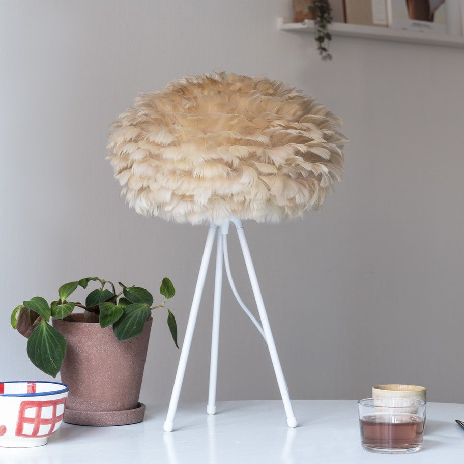 UMAGE Eos Mini Light Brown Replacement Shade — styled interior view 2