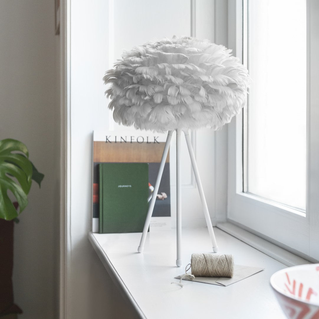 UMAGE Eos Mini Grey Replacement Shade — styled interior view