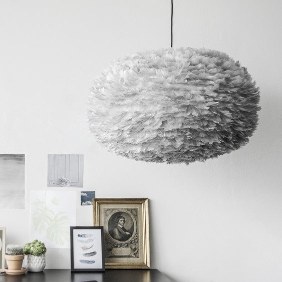 UMAGE Eos XL Grey Replacement Shade — styled interior view 2