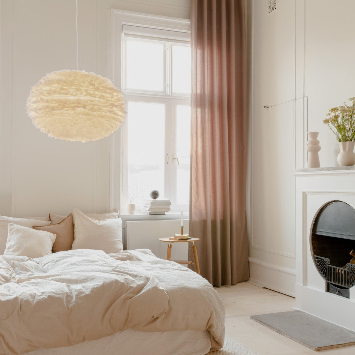 UMAGE Eos XL White Replacement Shade — styled interior view 3