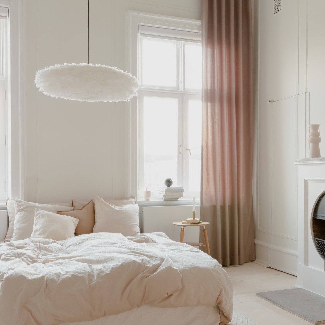 UMAGE Eos Esther Large White Replacement Shade — styled interior view 9