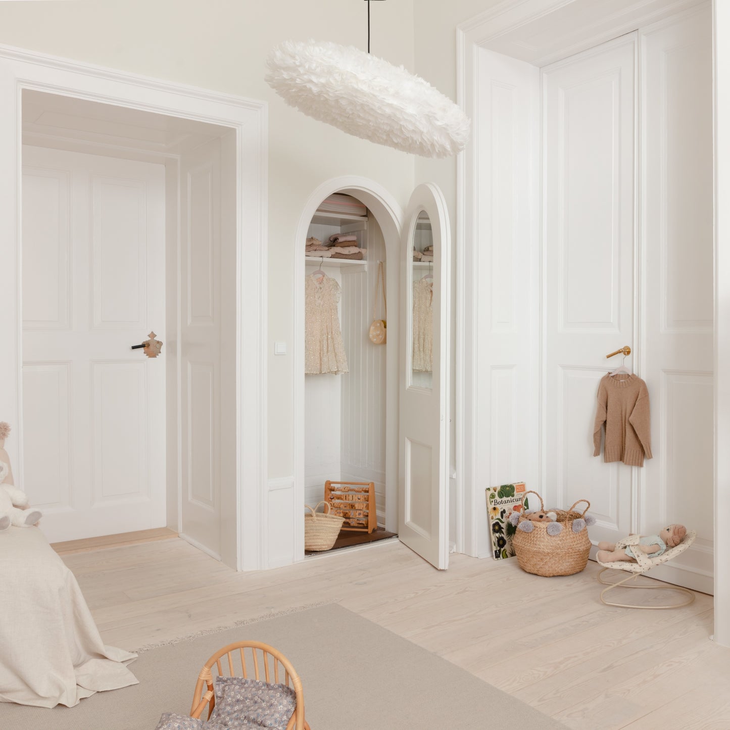 UMAGE Eos Esther Large White Replacement Shade — styled interior view