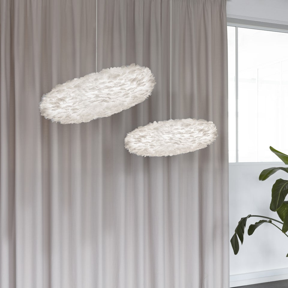 UMAGE Eos Esther Large White Replacement Shade — styled interior view 6