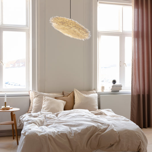 UMAGE Eos Esther Medium White Replacement Shade — styled interior view