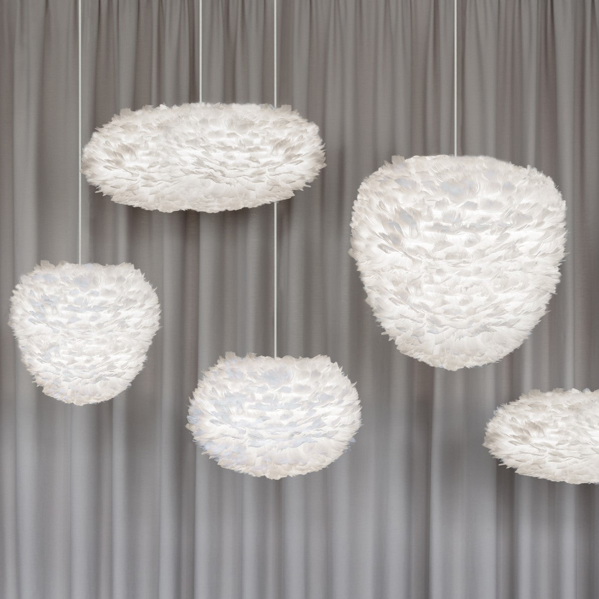 UMAGE Eos Esther Medium White Replacement Shade — styled interior view 7
