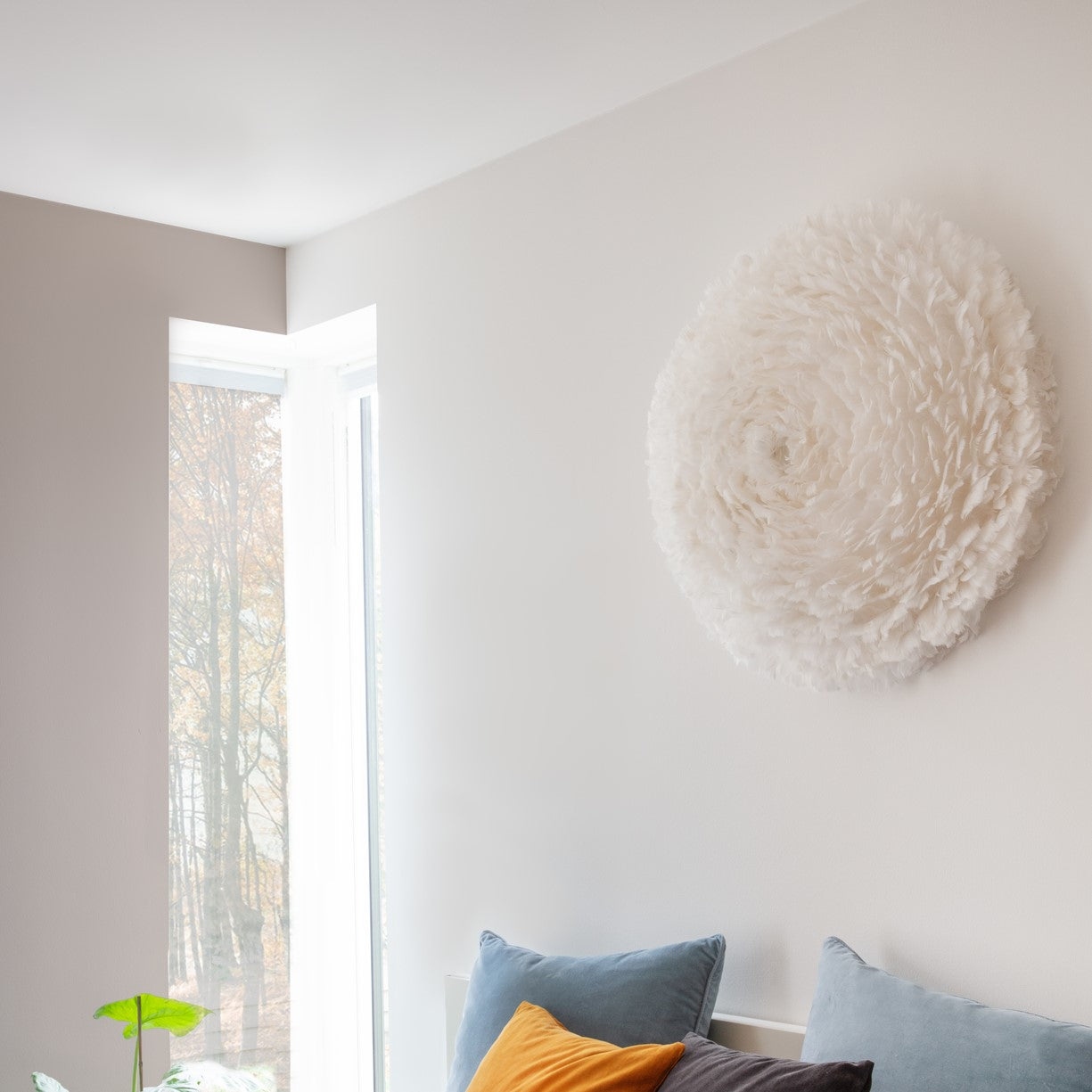 UMAGE Eos Up Large Flushmount Ceiling or Wall Light — styled interior view 4