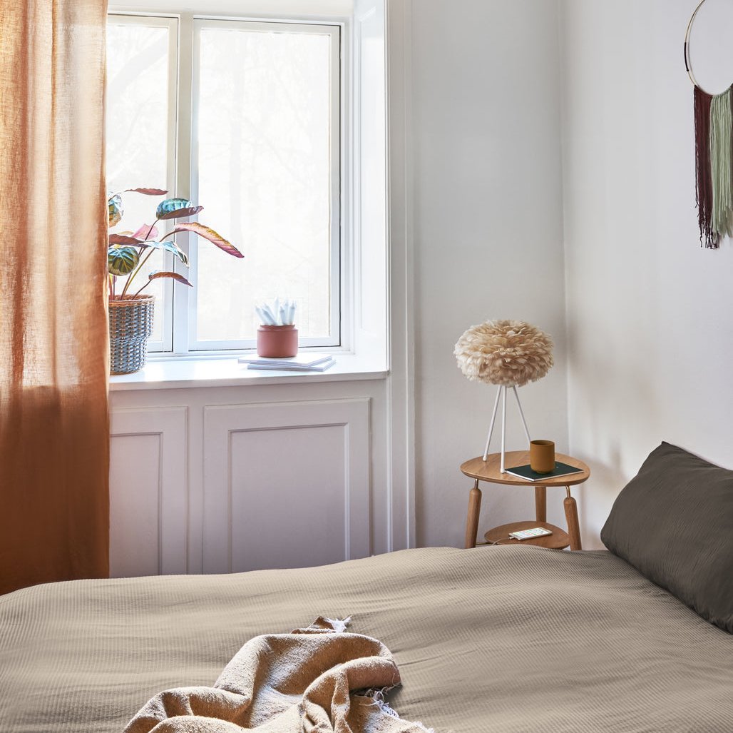 UMAGE Eos Mini Light Brown Replacement Shade — styled interior view 8