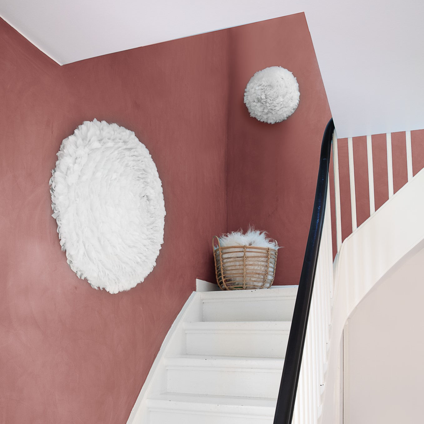UMAGE Eos Up Large Flushmount Ceiling or Wall Light — styled interior view