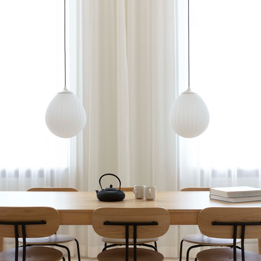 UMAGE Around The World Medium with Pendant Top Cover - White — styled interior view