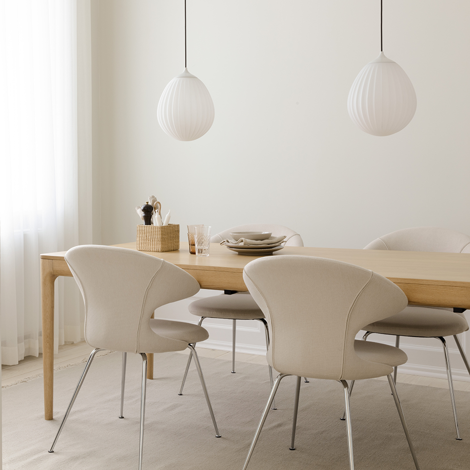 UMAGE Around The World Medium with Pendant Top Cover - White — styled interior view 5