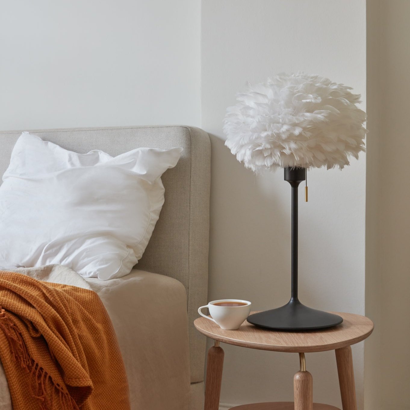 UMAGE Eos Mini White Replacement Shade — styled interior view 13