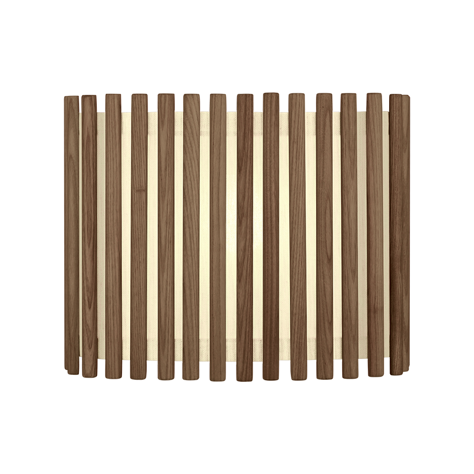 UMAGE Komorebi Medium- Rectangular Dark Oak Replacement Shade