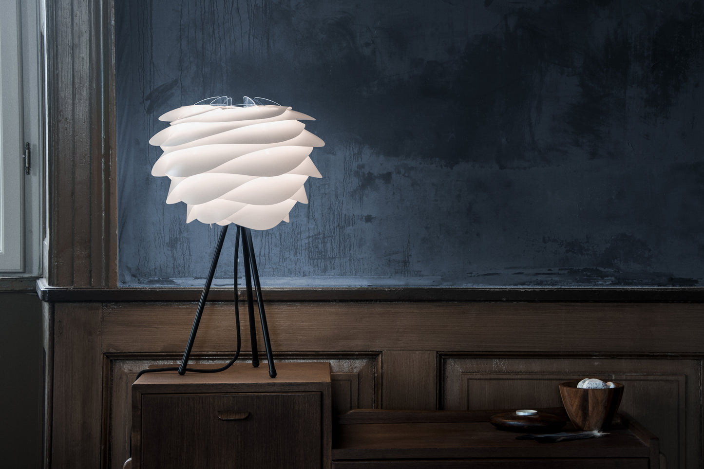 UMAGE Carmina Mini White Replacement Shade — styled interior view 5