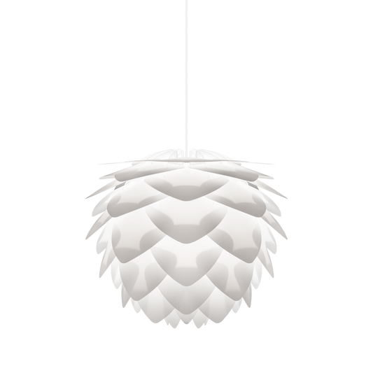 UMAGE Silvia White Medium Plug-In Pendant with White Cord