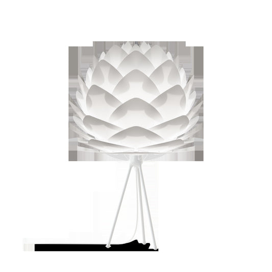 UMAGE Silvia White Tripod Table Lamp with White Base