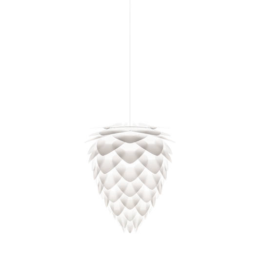 UMAGE Conia White Medium Plug-In Pendant with White Cord