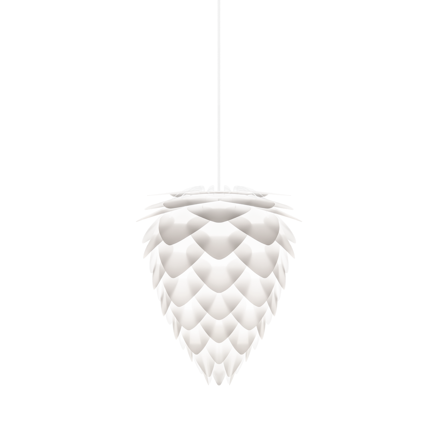 UMAGE Conia White Mini Plug-In Pendant with White Cord