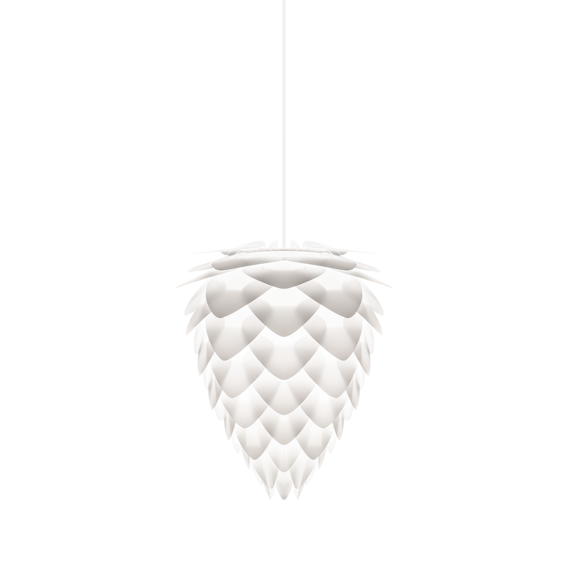 UMAGE Conia White Mini Plug-In Pendant with White Cord