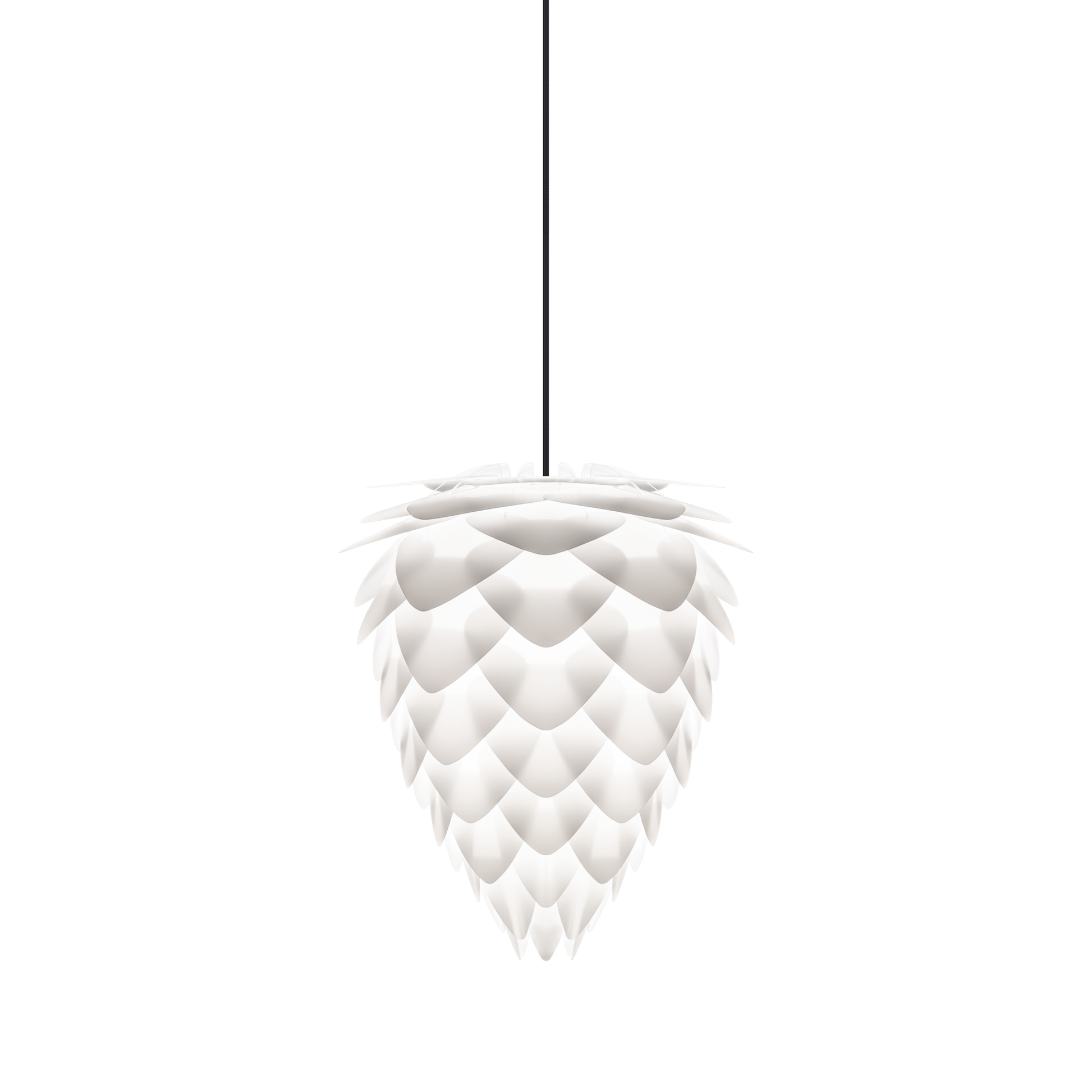 UMAGE Conia White Mini Plug-In Pendant with Black Cord