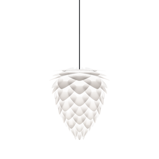 UMAGE Conia White Mini Plug-In Pendant with Black Cord