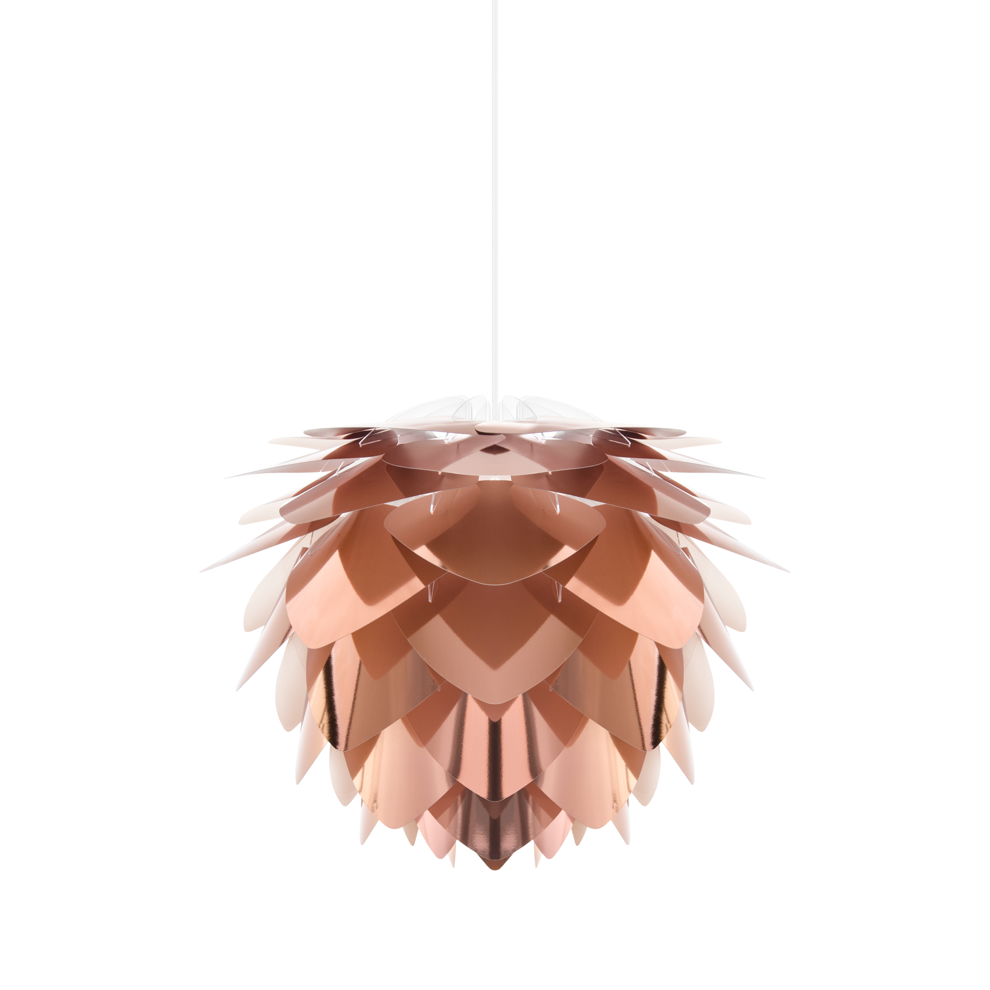 UMAGE Silvia Copper Medium Plug-In Pendant with White Cord