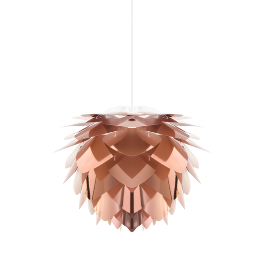 UMAGE Silvia Copper Medium Plug-In Pendant with White Cord