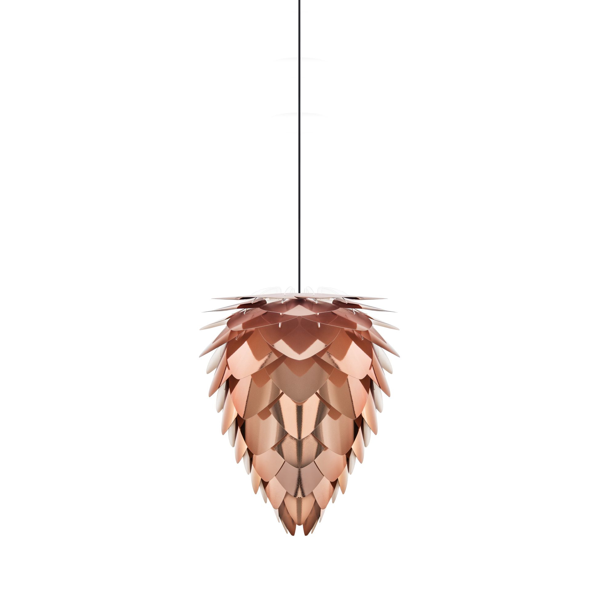 UMAGE Conia Copper Medium Plug-In Pendant with Black Cord