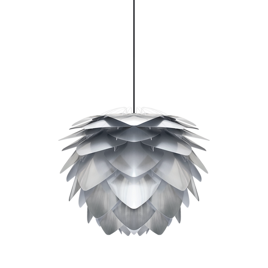 UMAGE Silvia Plug-In Pendant in Steel Foil Finish with Black Cord