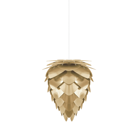 UMAGE Conia Brass Mini Plug-In Pendant with White Cord