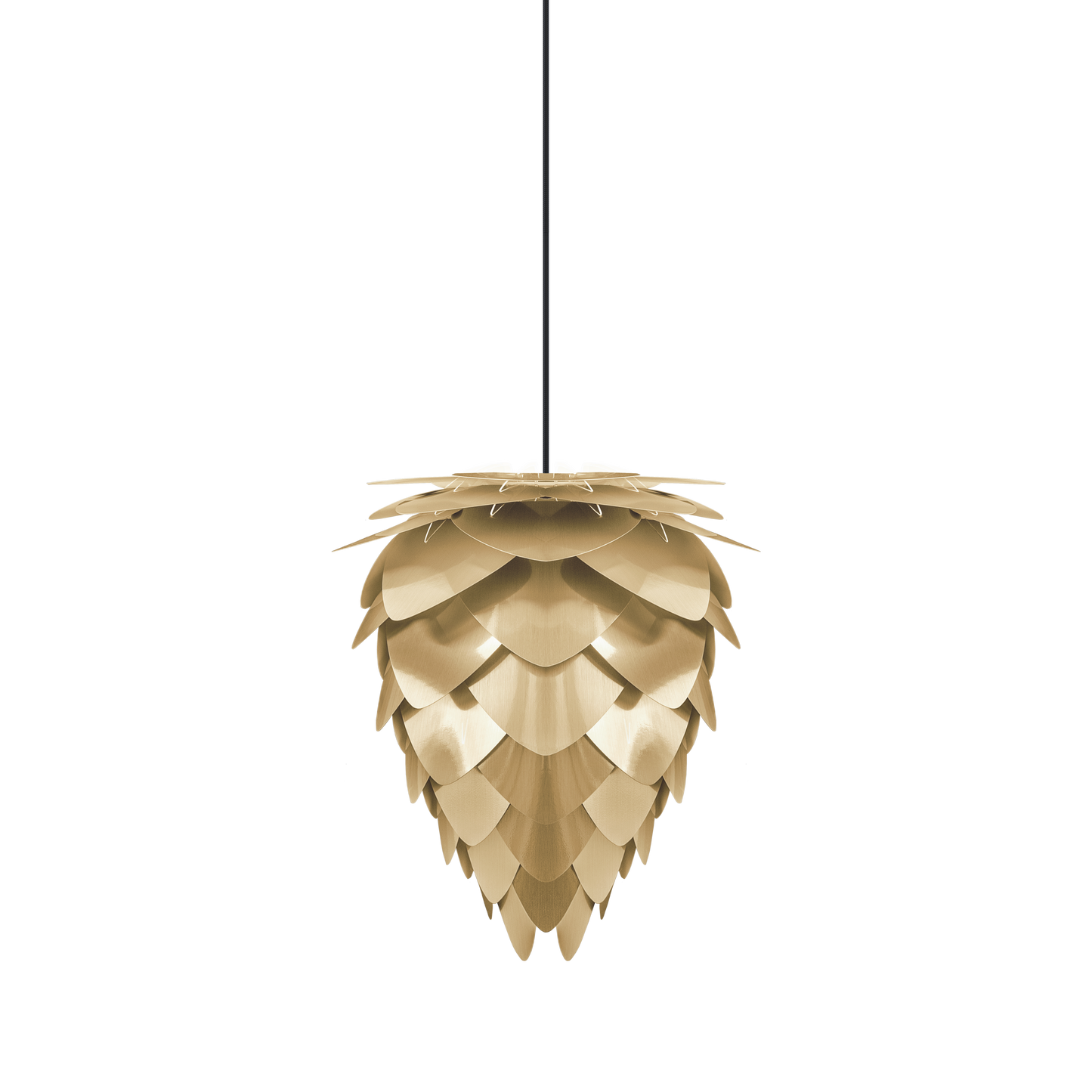 UMAGE Conia Brass Mini Plug-In Pendant with Black Cord