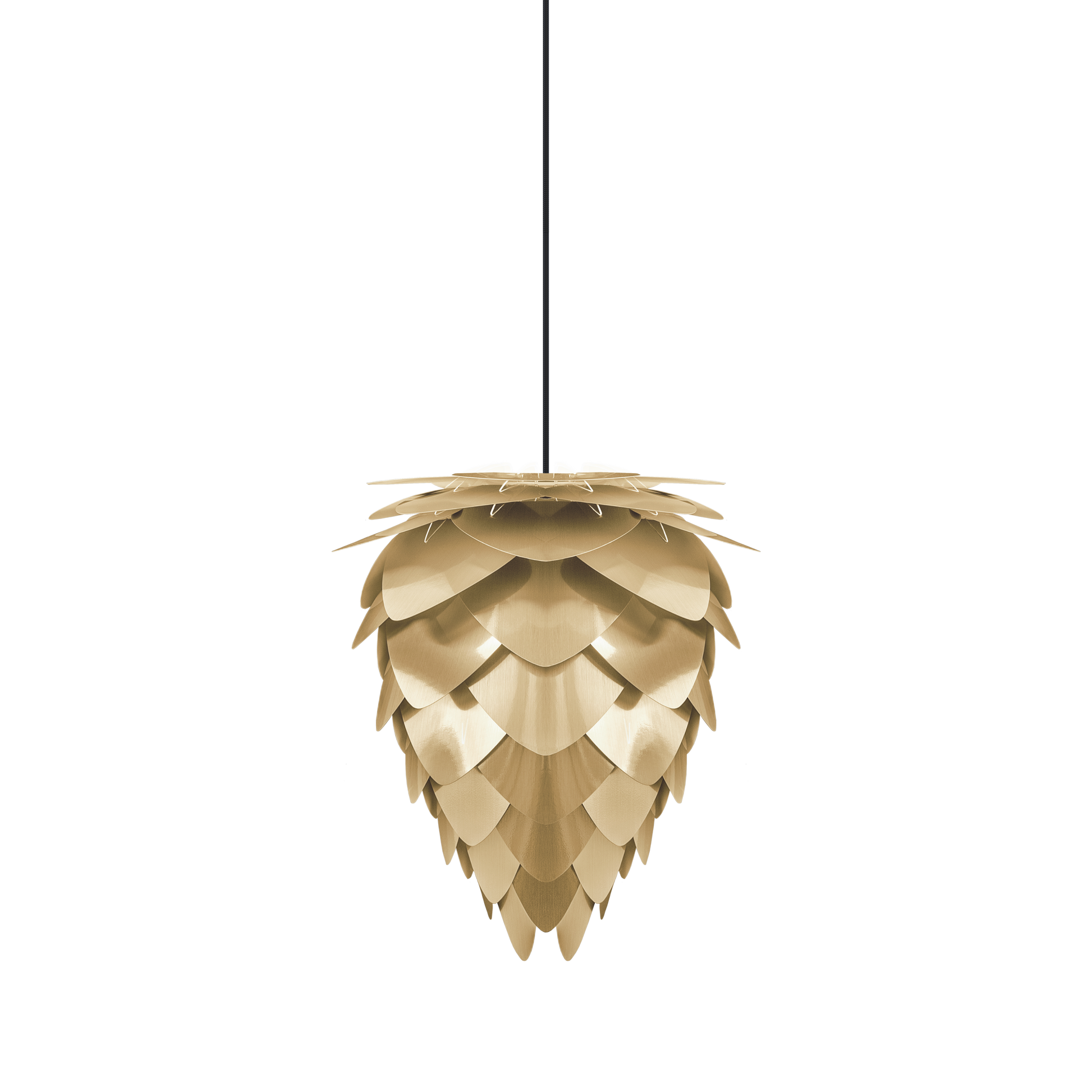 UMAGE Conia Brass Mini Plug-In Pendant with Black Cord