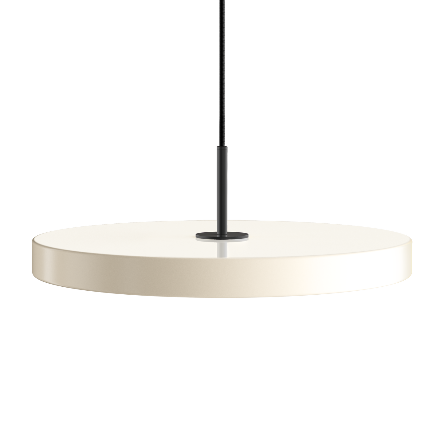 UMAGE Asteria LED Pendant in Pearl White with Black Connector