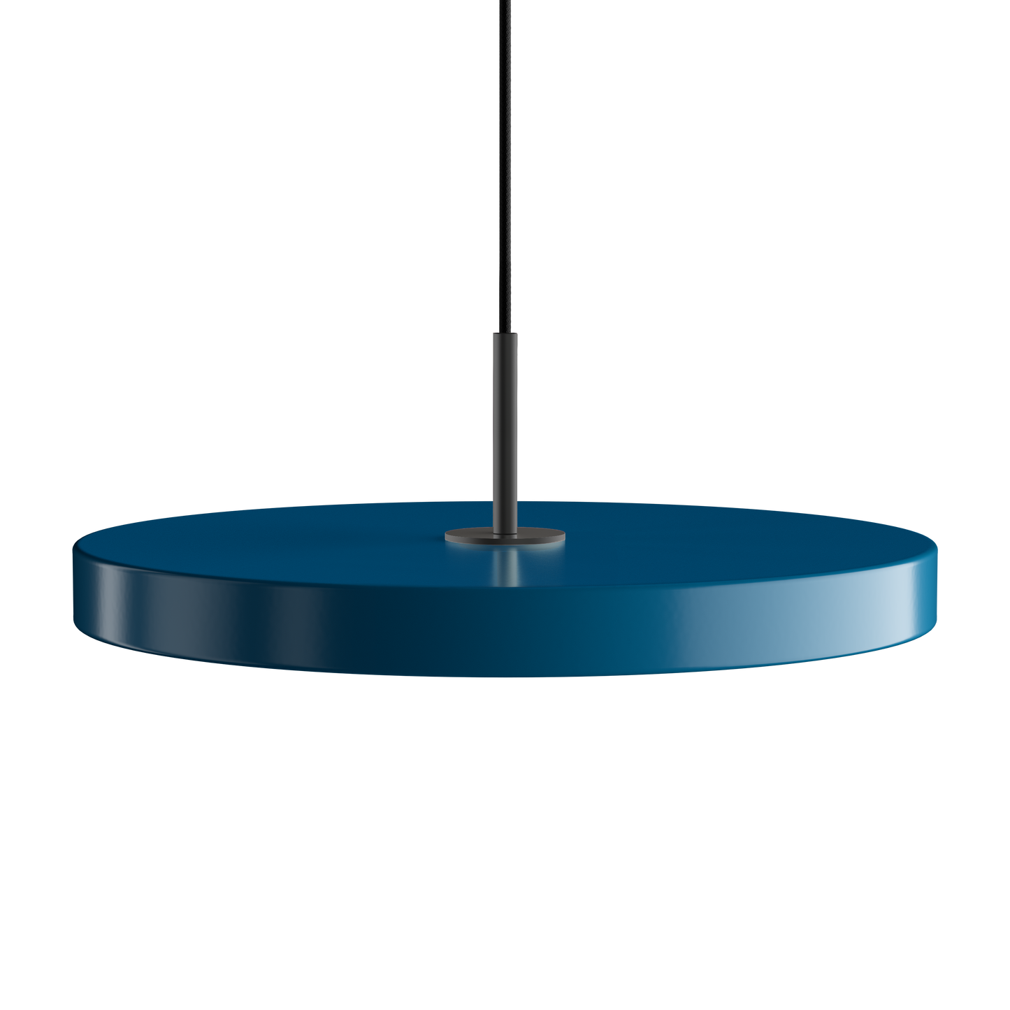 UMAGE Asteria LED Pendant in Petrol Blue with Black Connector
