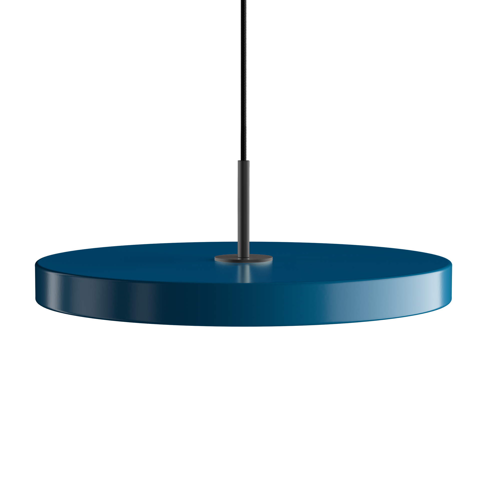 UMAGE Asteria LED Pendant in Petrol Blue with Black Connector