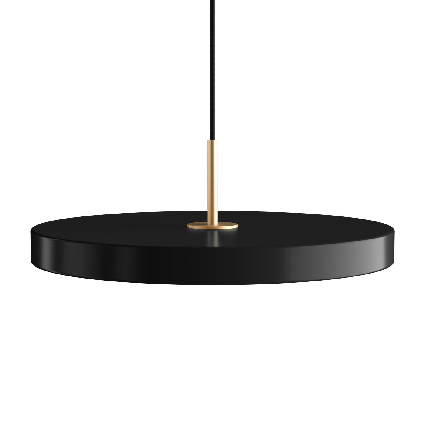 UMAGE Asteria LED Pendant in Black with Brass Connector
