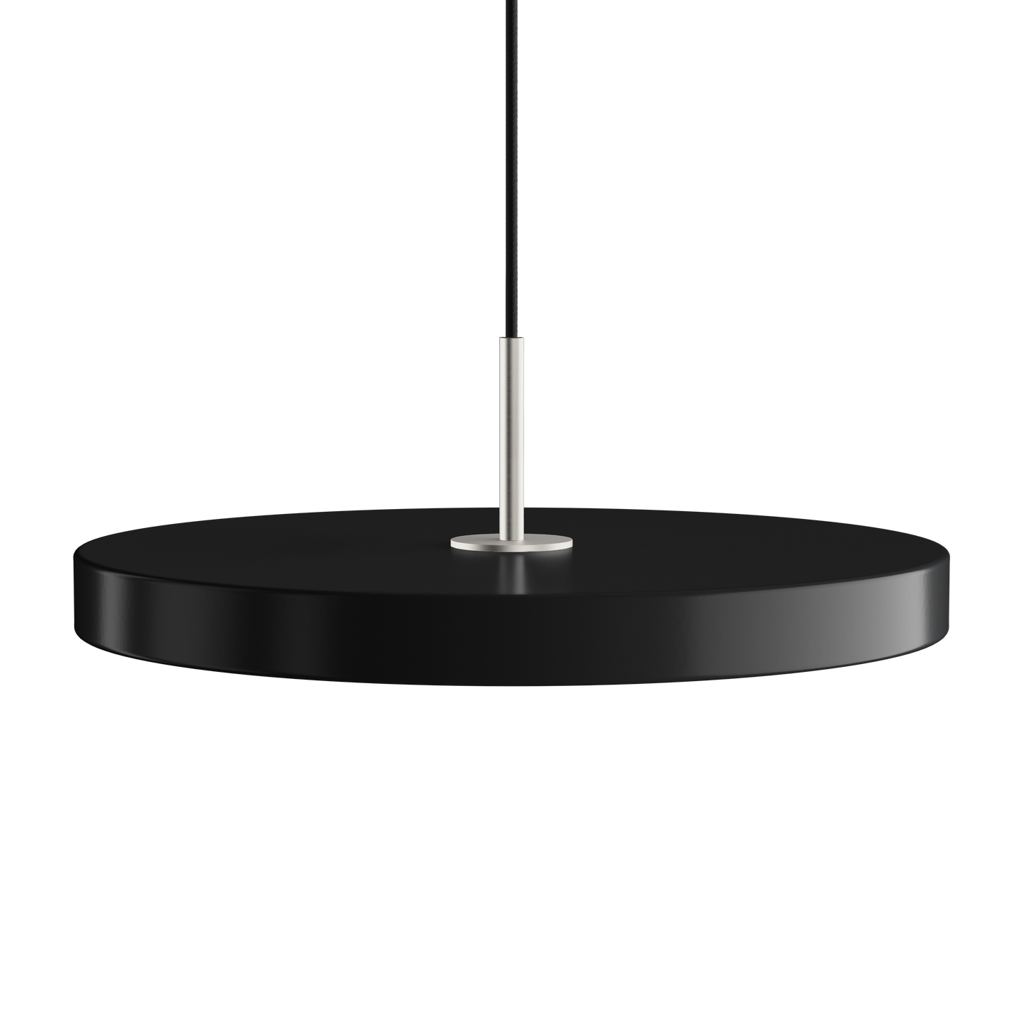 UMAGE Asteria LED Pendant in Black with Steel Connector