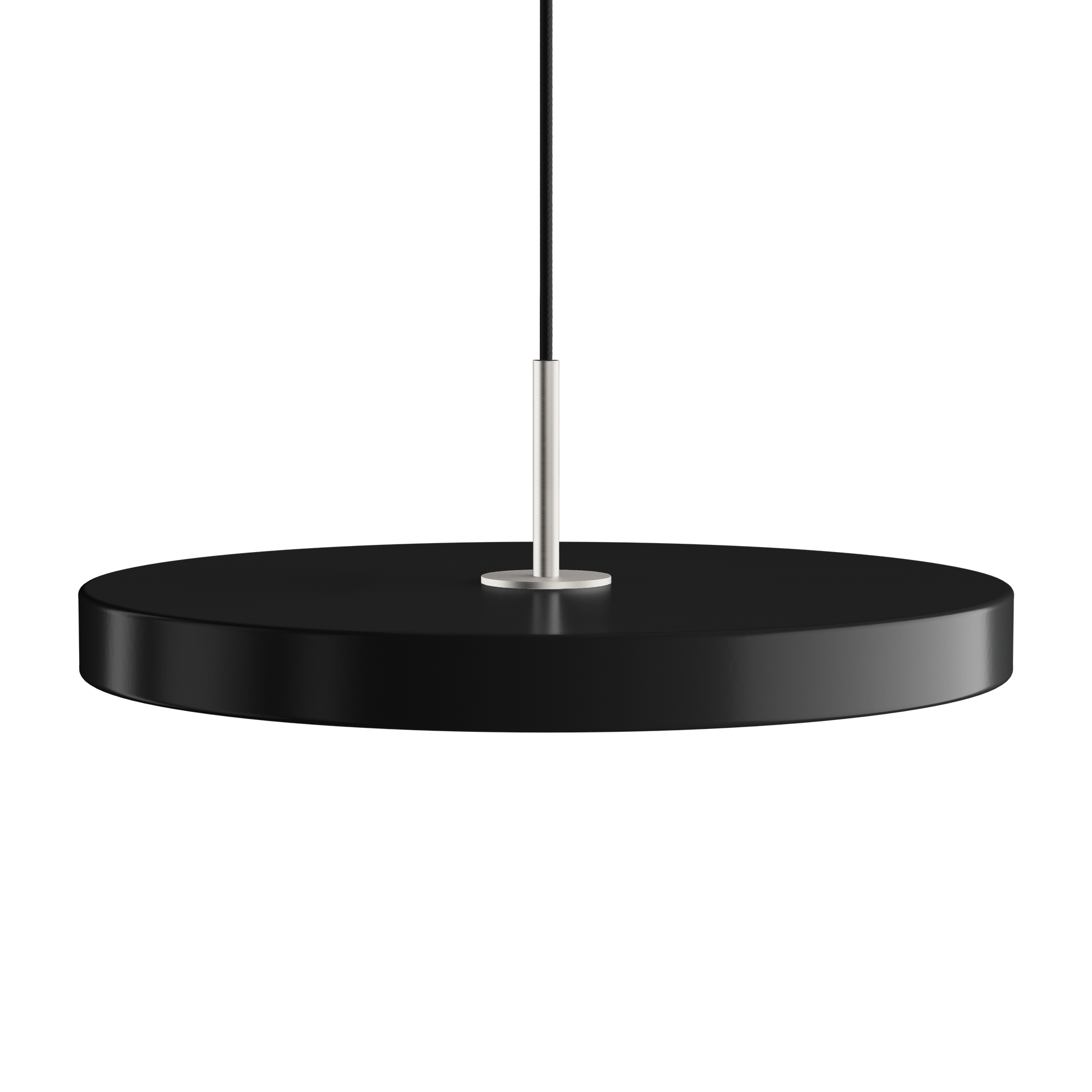UMAGE Asteria LED Pendant in Black with Steel Connector