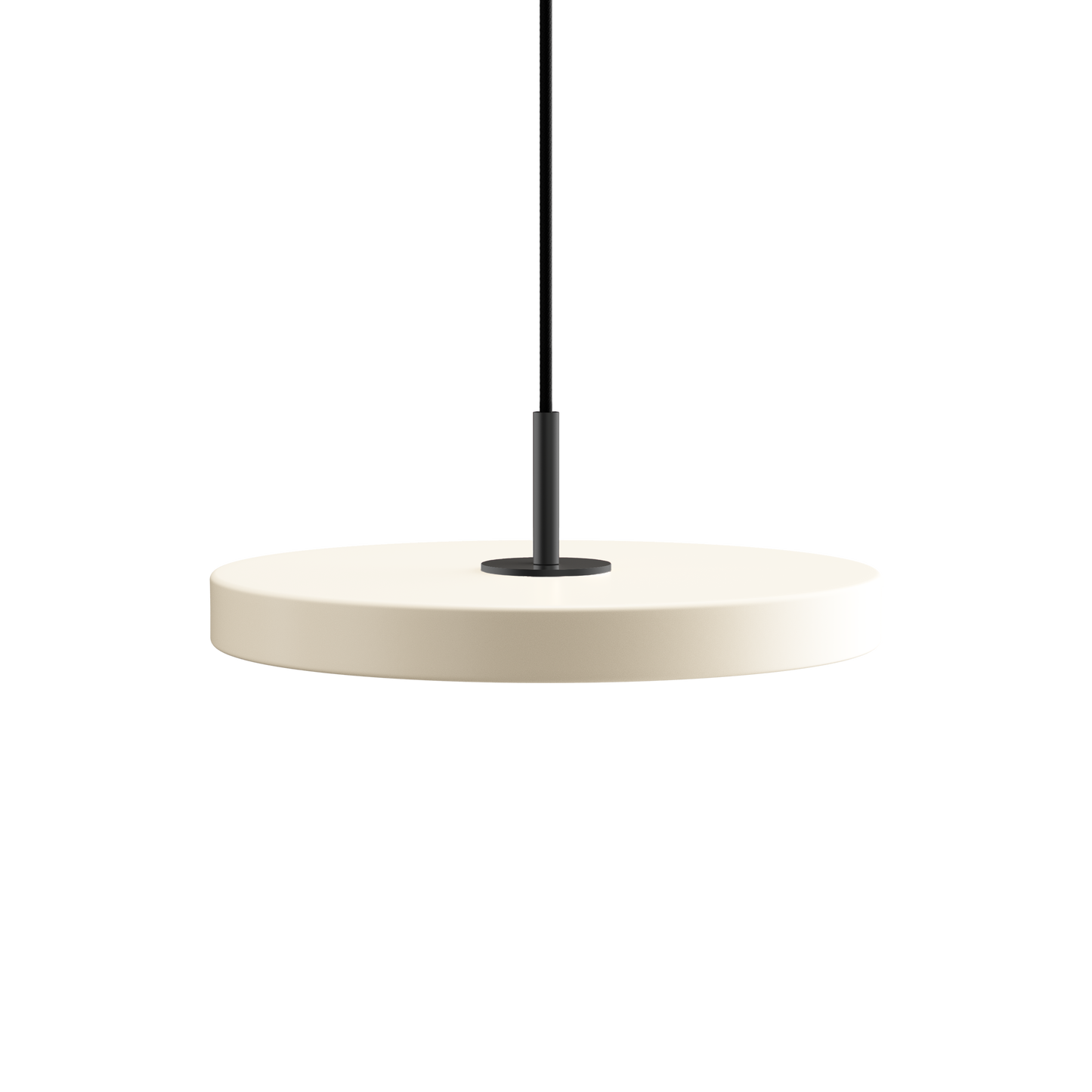 UMAGE Asteria Mini LED Pendant in Pearl White with Black Connector